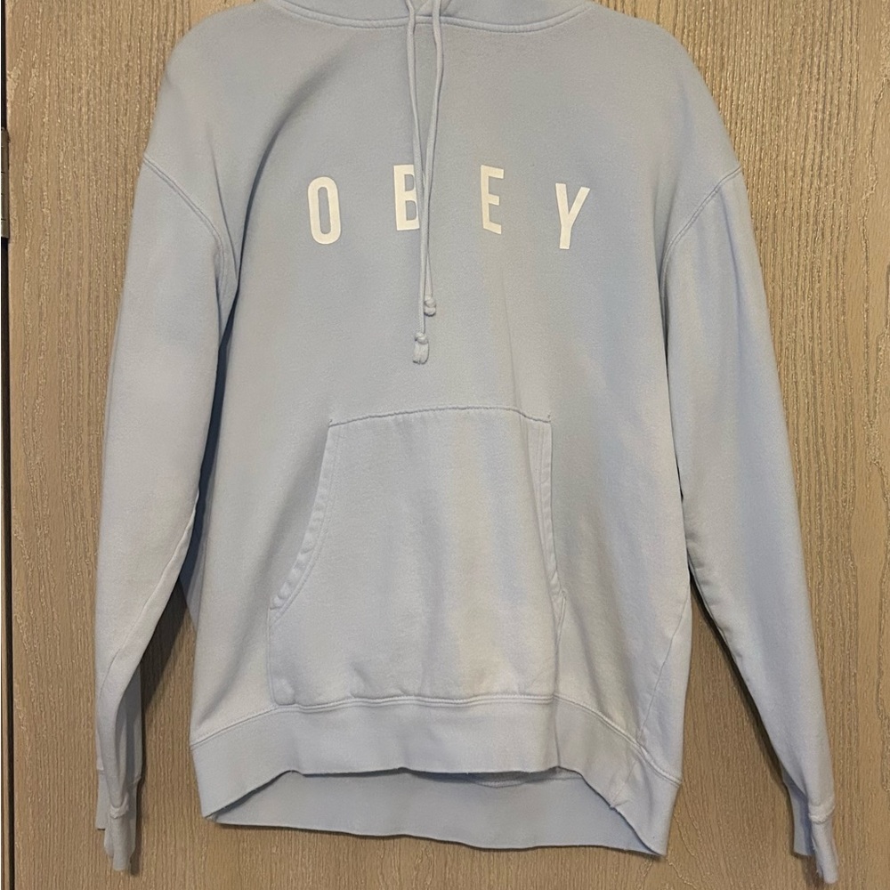 Obey Sky Blue Men's Hoodie